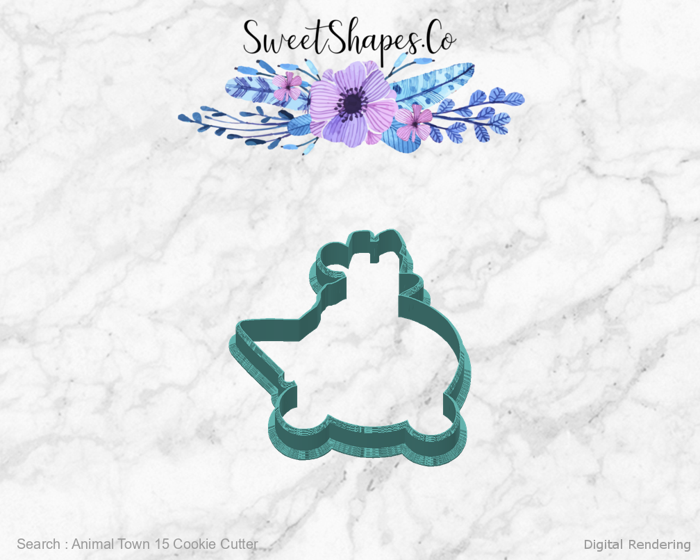 Animal Town 15 Cookie Cutter — back view