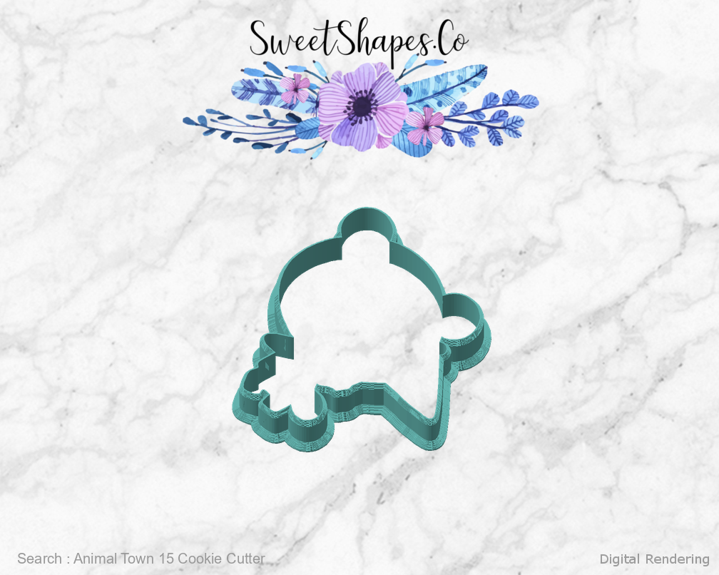 Animal Town 15 Cookie Cutter — angled front view