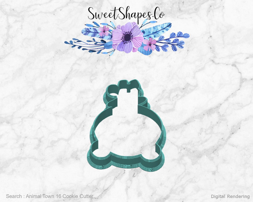 Animal Town 16 Cookie Cutter — back view