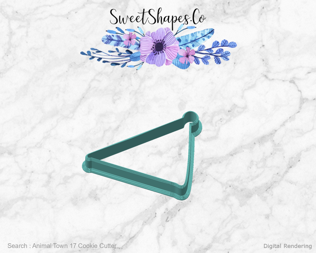 Animal Town 17 Cookie Cutter — angled front view