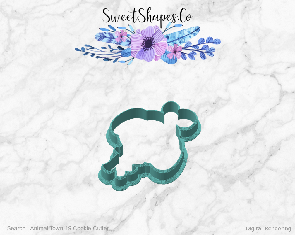 Animal Town 19 Cookie Cutter — angled front view