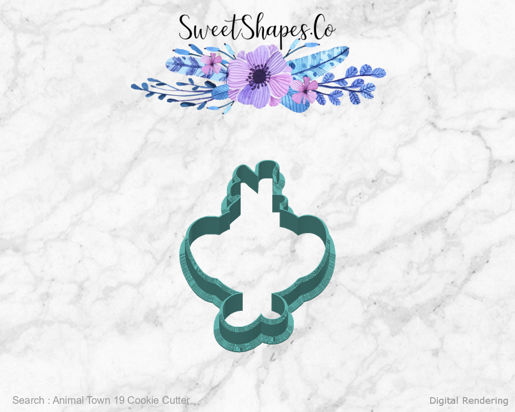 Animal Town 19 Cookie Cutter — back view
