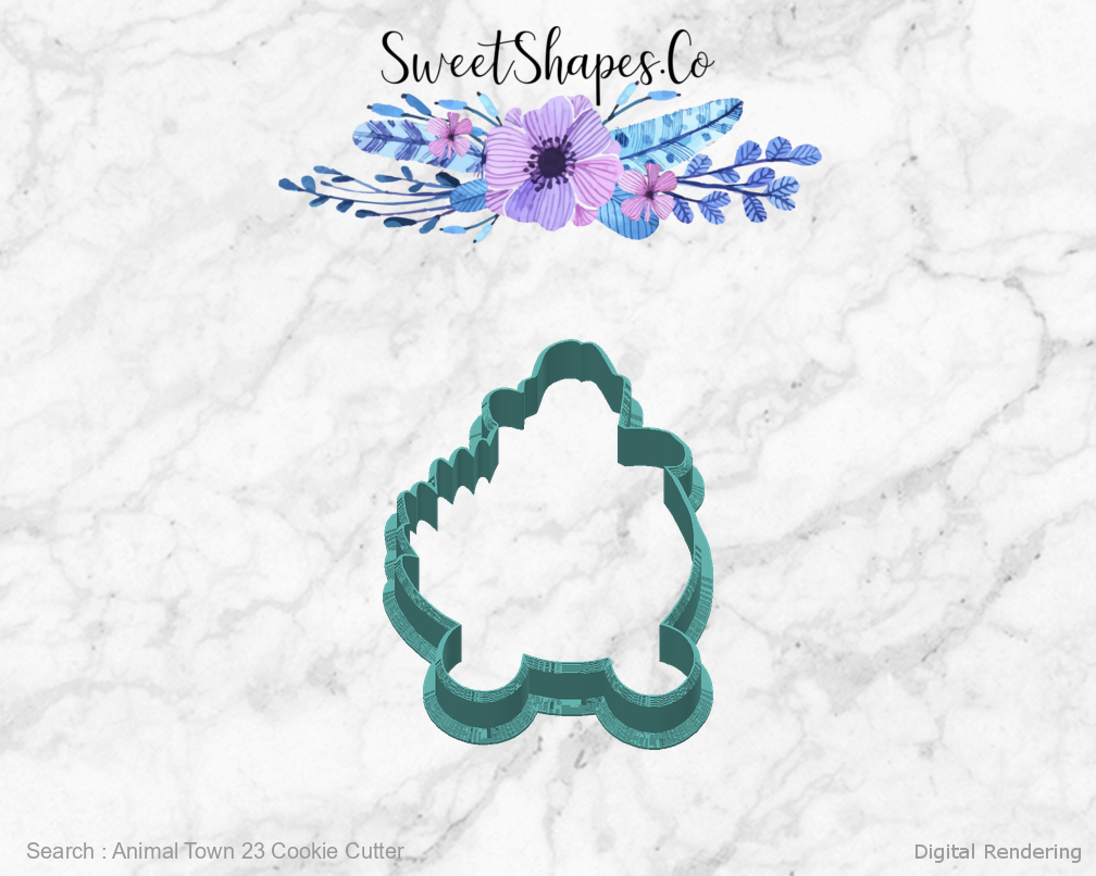 Animal Town 23 Cookie Cutter — back view