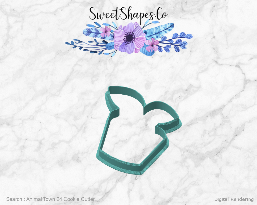 Animal Town 24 Cookie Cutter — angled front view