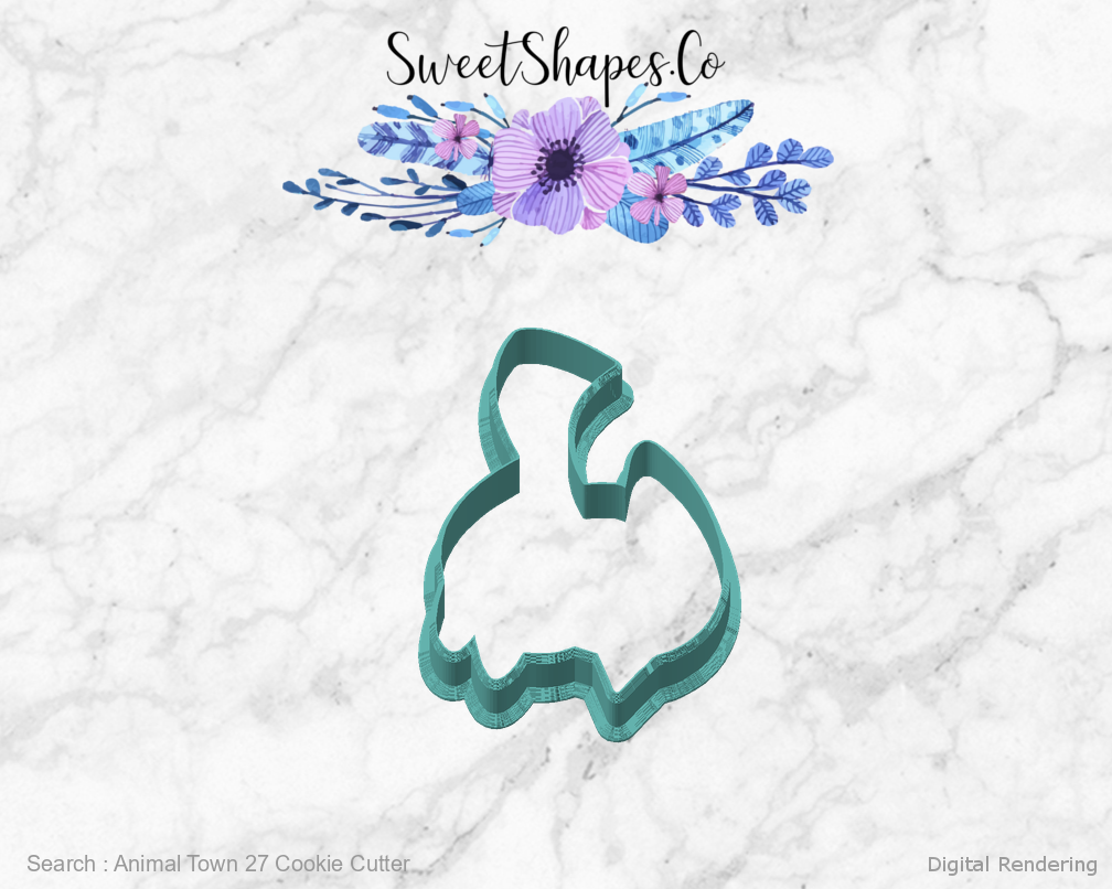 Animal Town 27 Cookie Cutter — angled front view