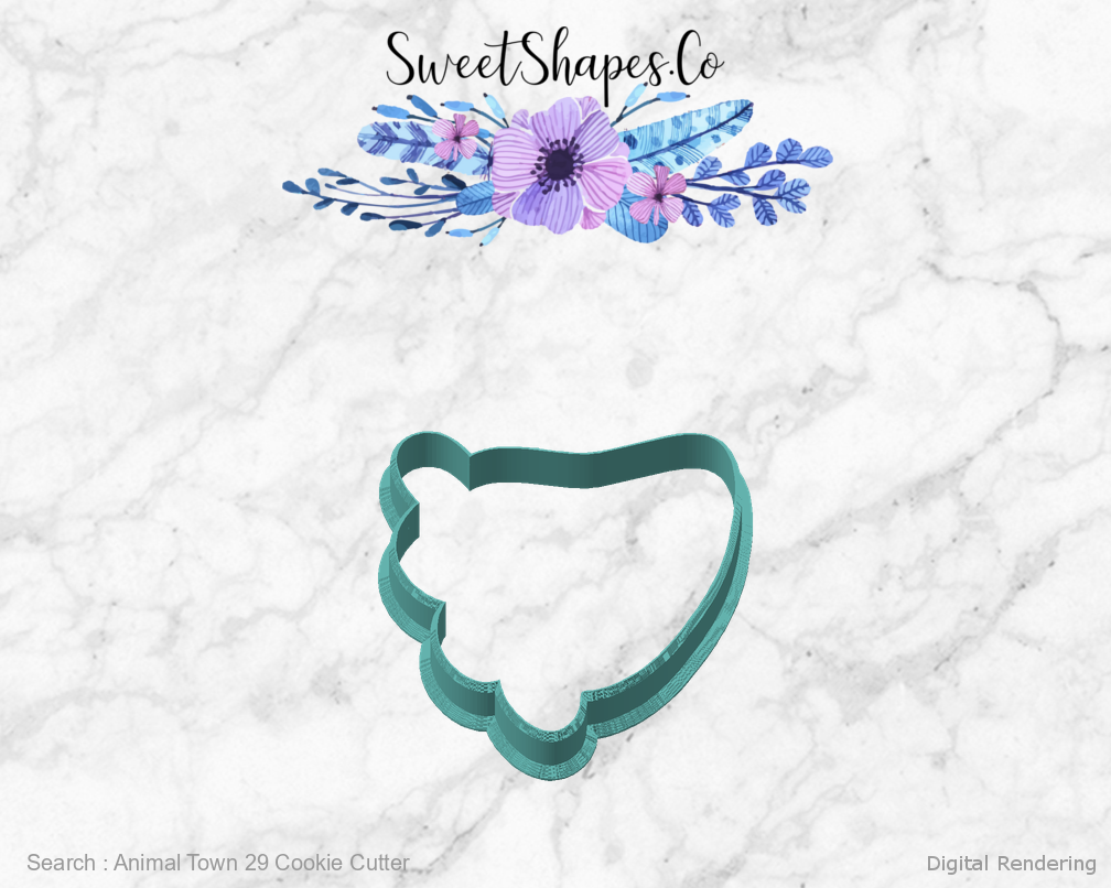 Animal Town 29 Cookie Cutter — angled front view