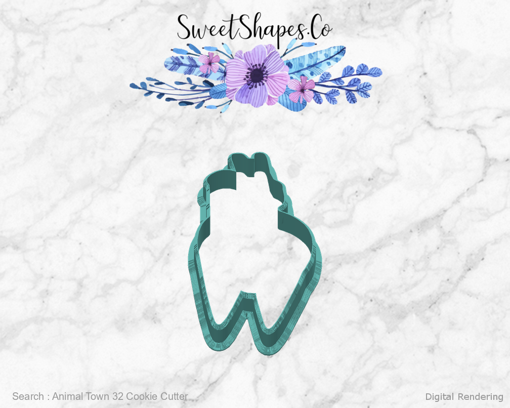 Animal Town 32 Cookie Cutter — back view