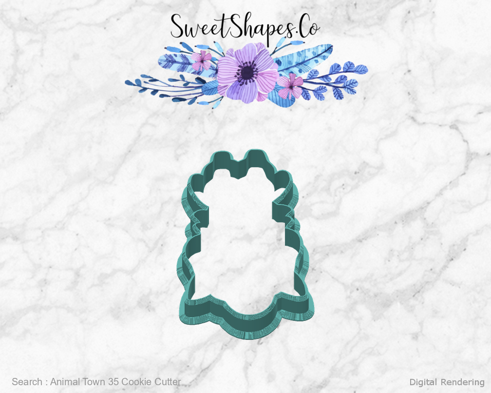 Animal Town 35 Cookie Cutter — back view
