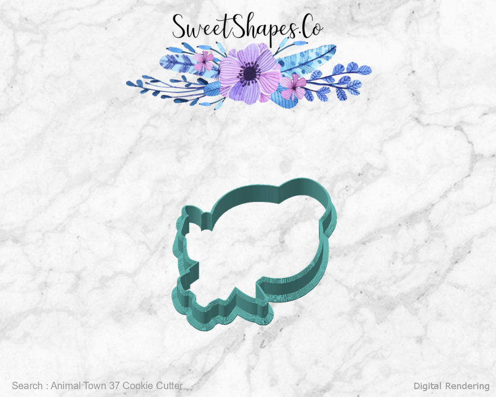 Animal Town 37 Cookie Cutter — angled front view
