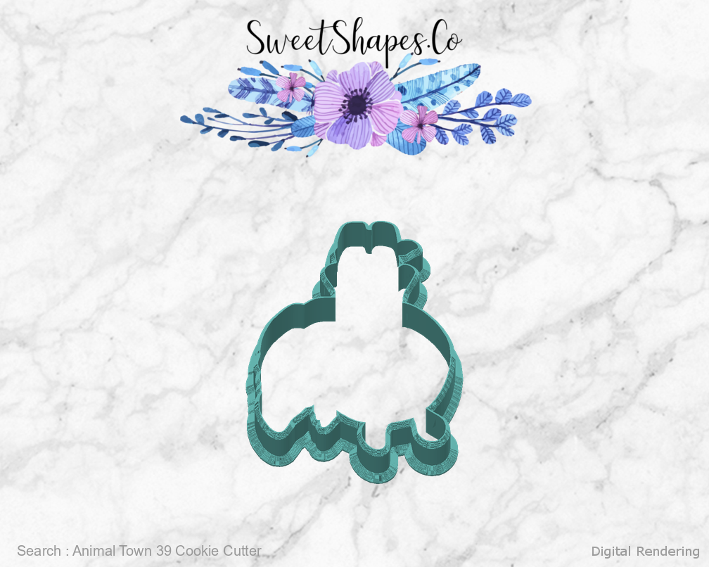 Animal Town 39 Cookie Cutter — back view