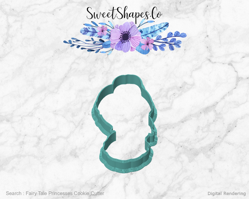 Fairy Tale Princesses Cookie Cutter — front view