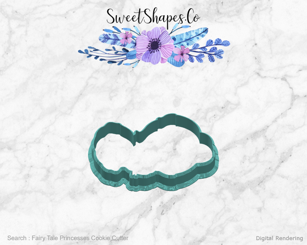 Fairy Tale Princesses Cookie Cutter — right view