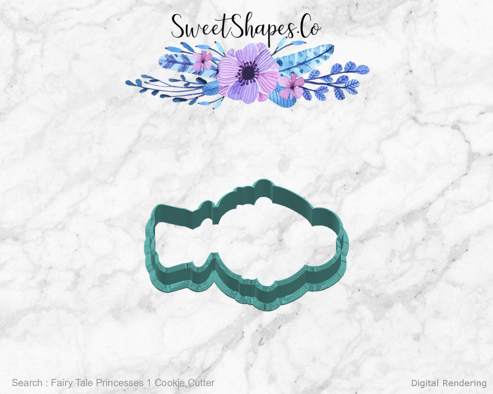 Fairy Tale Princesses 1 Cookie Cutter — right view