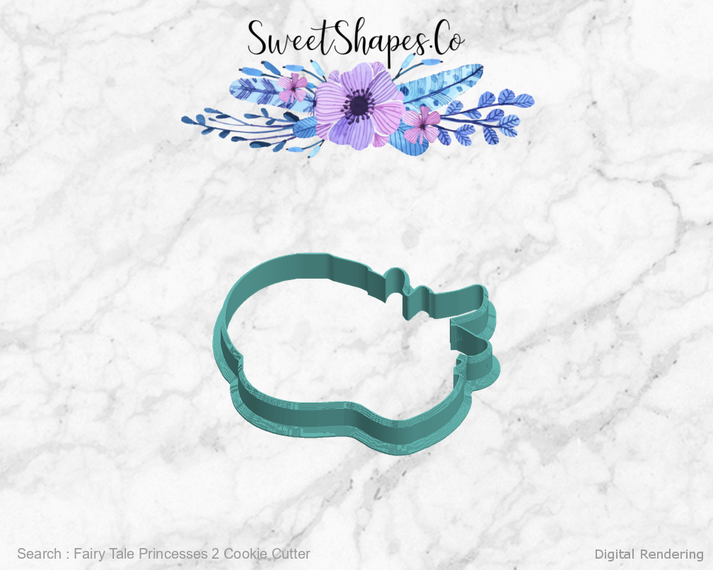 Fairy Tale Princesses 2 Cookie Cutter — left view