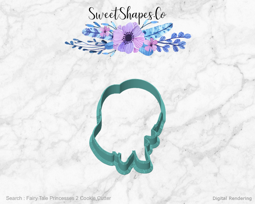 Fairy Tale Princesses 2 Cookie Cutter — front view