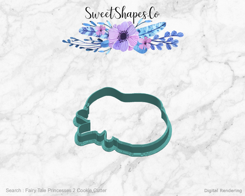 Fairy Tale Princesses 2 Cookie Cutter — right view