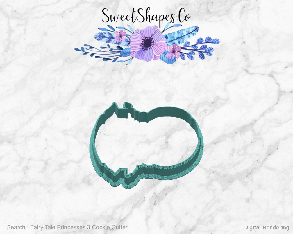 Fairy Tale Princesses 3 Cookie Cutter — right view
