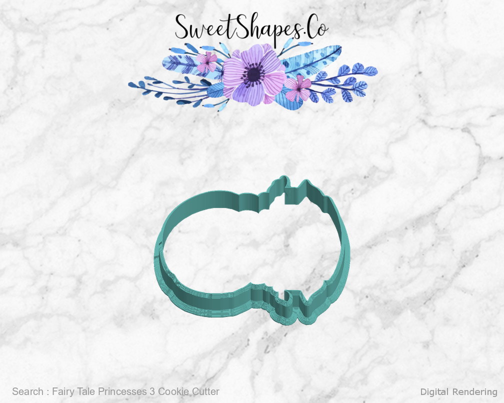 Fairy Tale Princesses 3 Cookie Cutter — left view