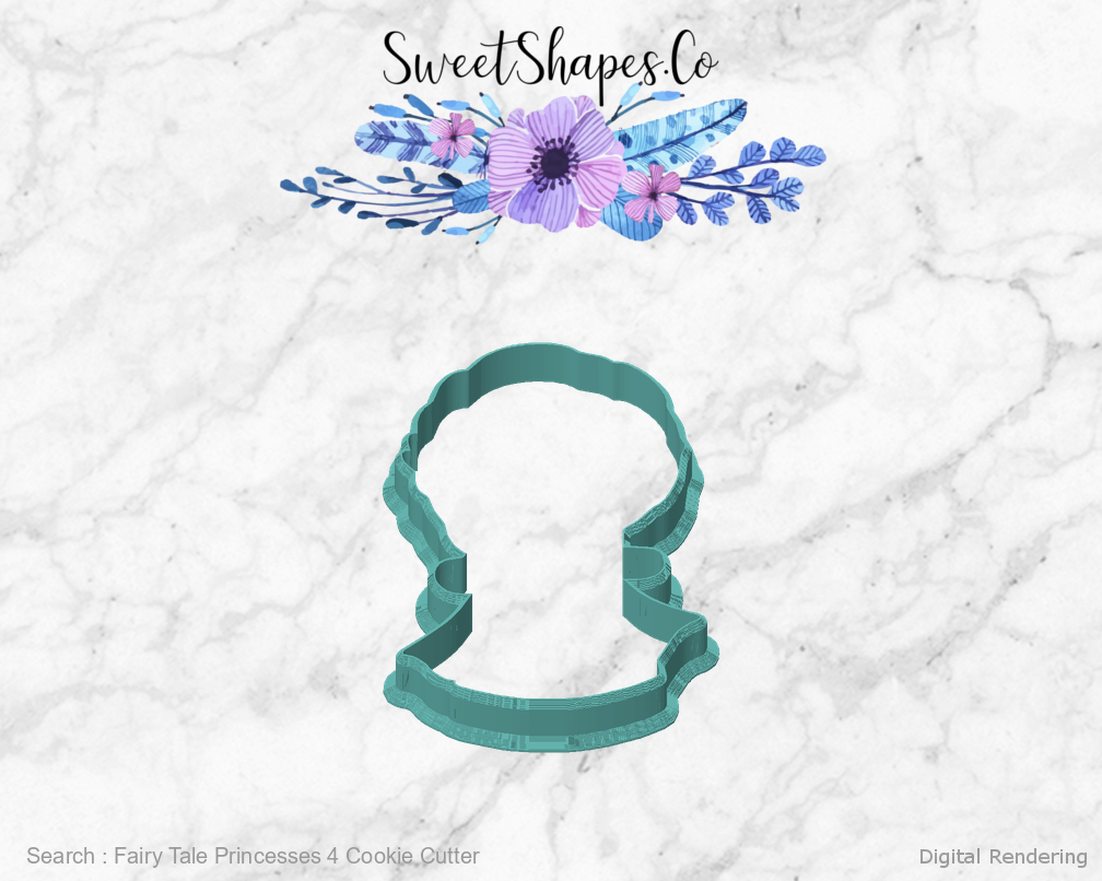 Fairy Tale Princesses 4 Cookie Cutter — front view