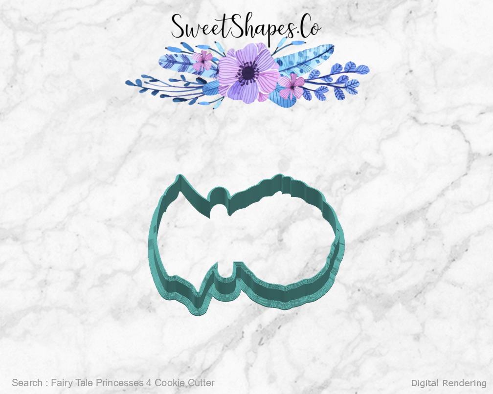 Fairy Tale Princesses 4 Cookie Cutter — right view