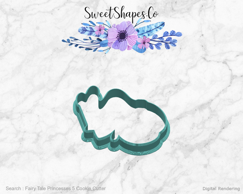 Fairy Tale Princesses 5 Cookie Cutter — right view
