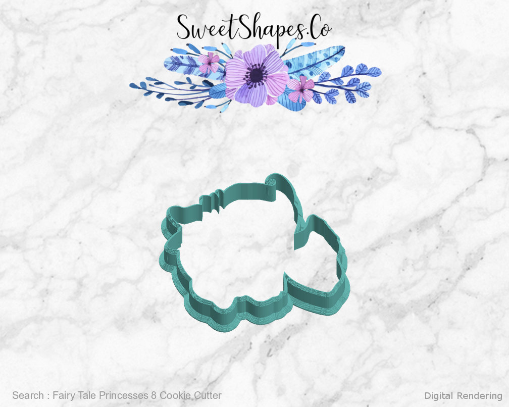 Fairy Tale Princesses 8 Cookie Cutter — left view