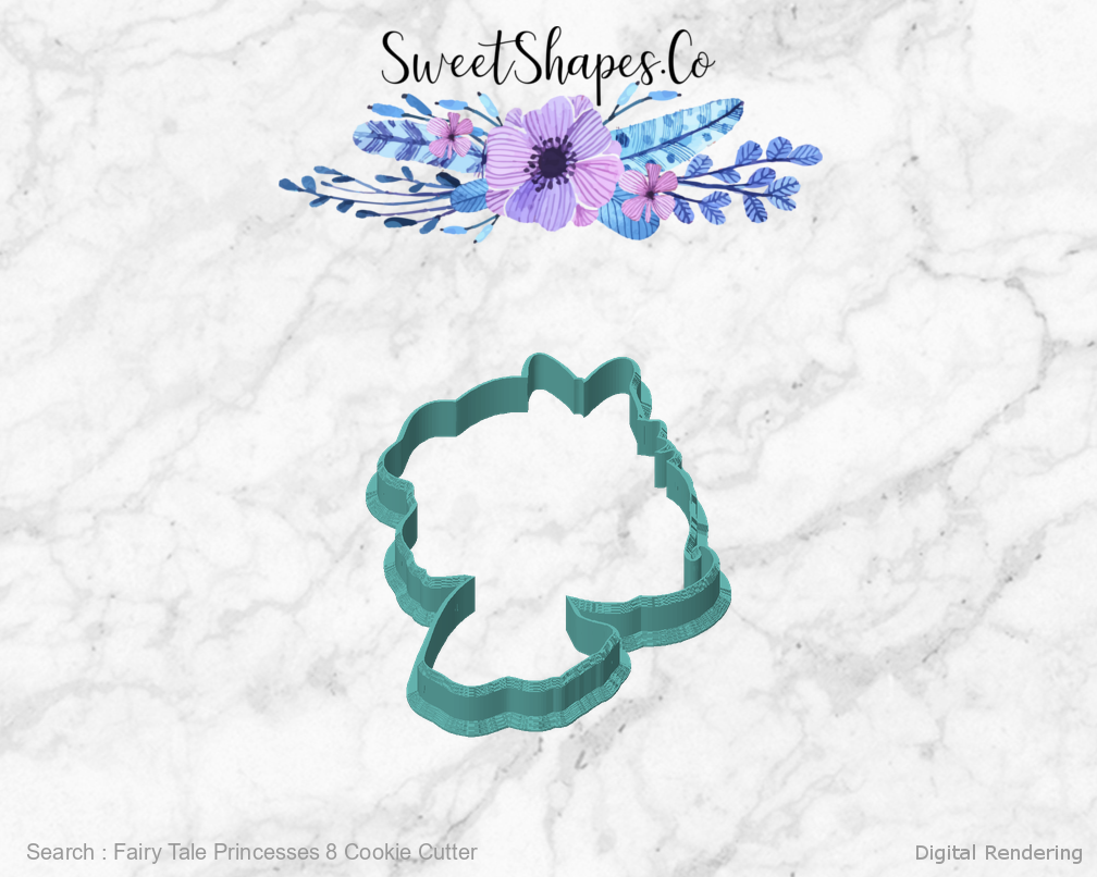 Fairy Tale Princesses 8 Cookie Cutter — front view