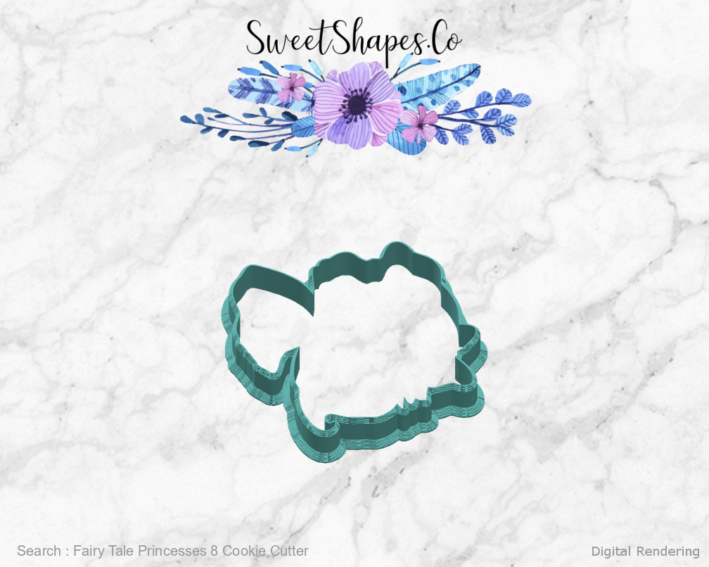 Fairy Tale Princesses 8 Cookie Cutter — right view