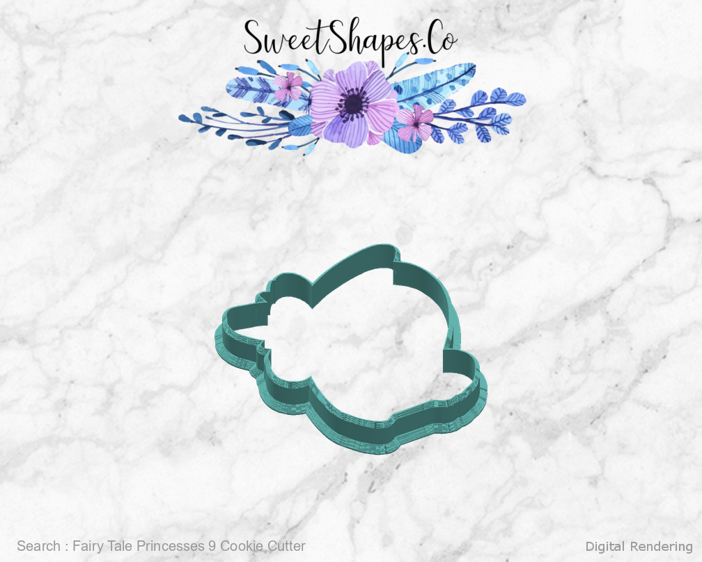 Fairy Tale Princesses 9 Cookie Cutter — right view