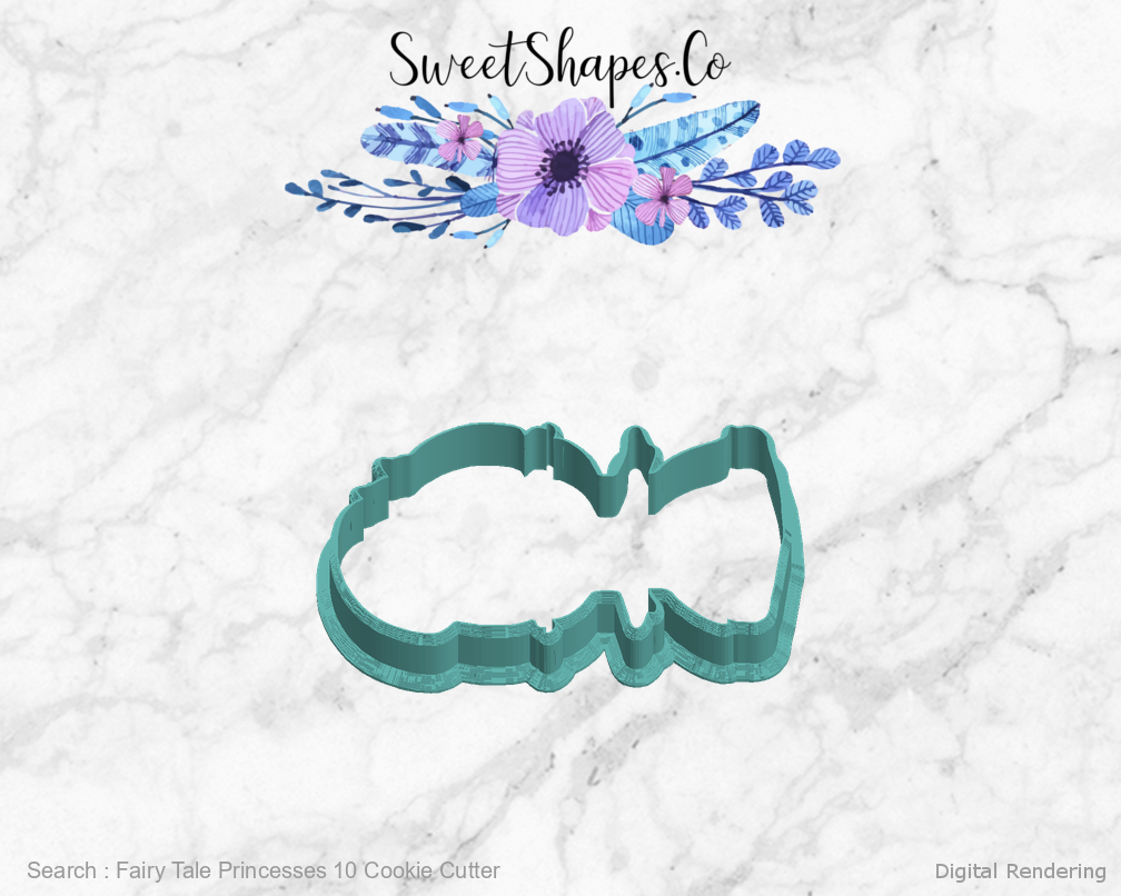 Fairy Tale Princesses 10 Cookie Cutter — left view
