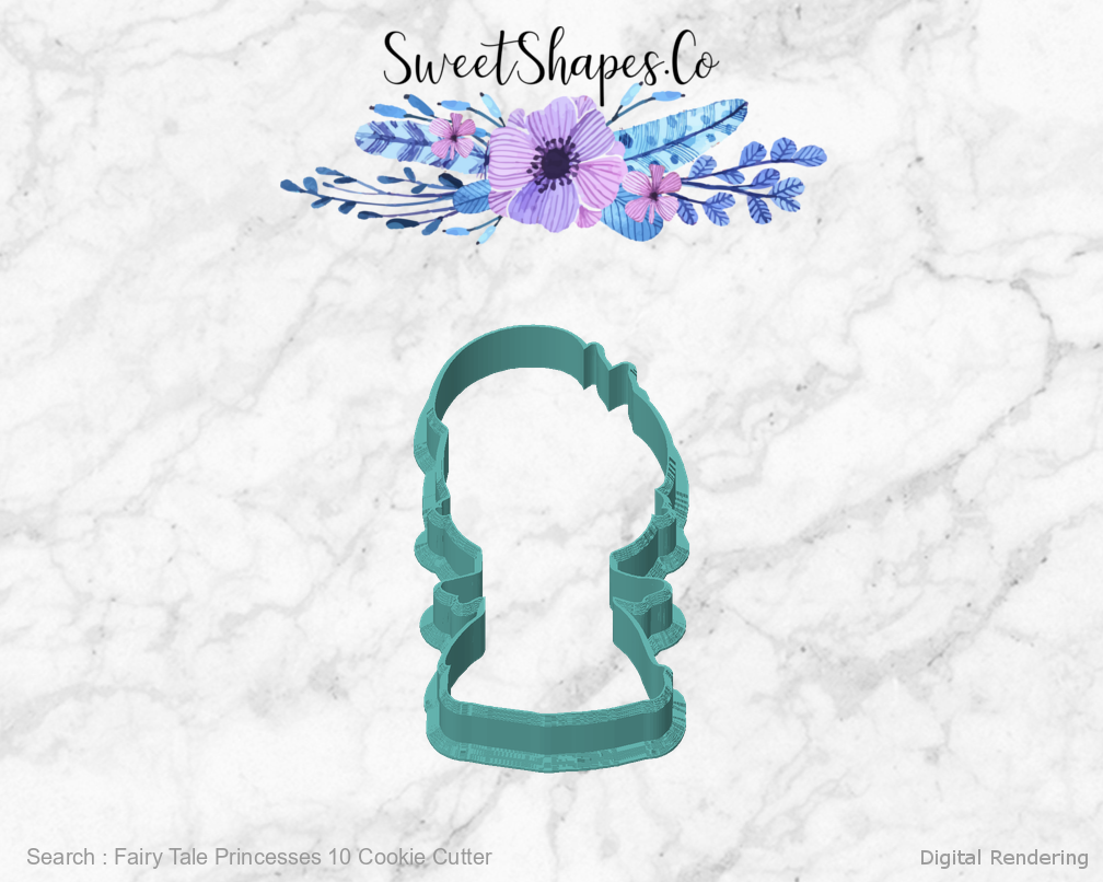 Fairy Tale Princesses 10 Cookie Cutter — front view