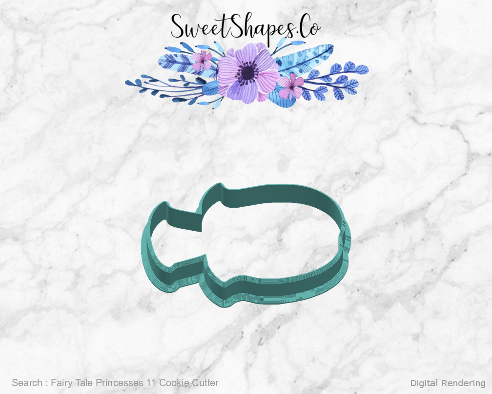Fairy Tale Princesses 11 Cookie Cutter — right view