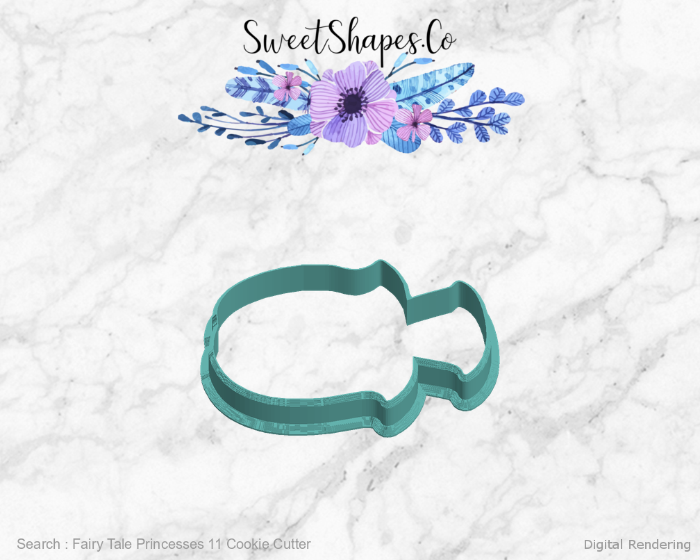 Fairy Tale Princesses 11 Cookie Cutter — left view