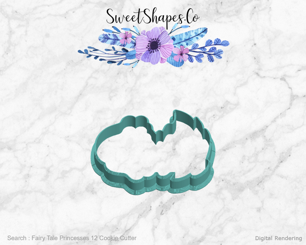 Fairy Tale Princesses 12 Cookie Cutter — left view