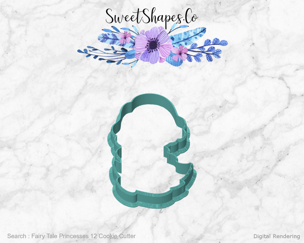 Fairy Tale Princesses 12 Cookie Cutter — front view