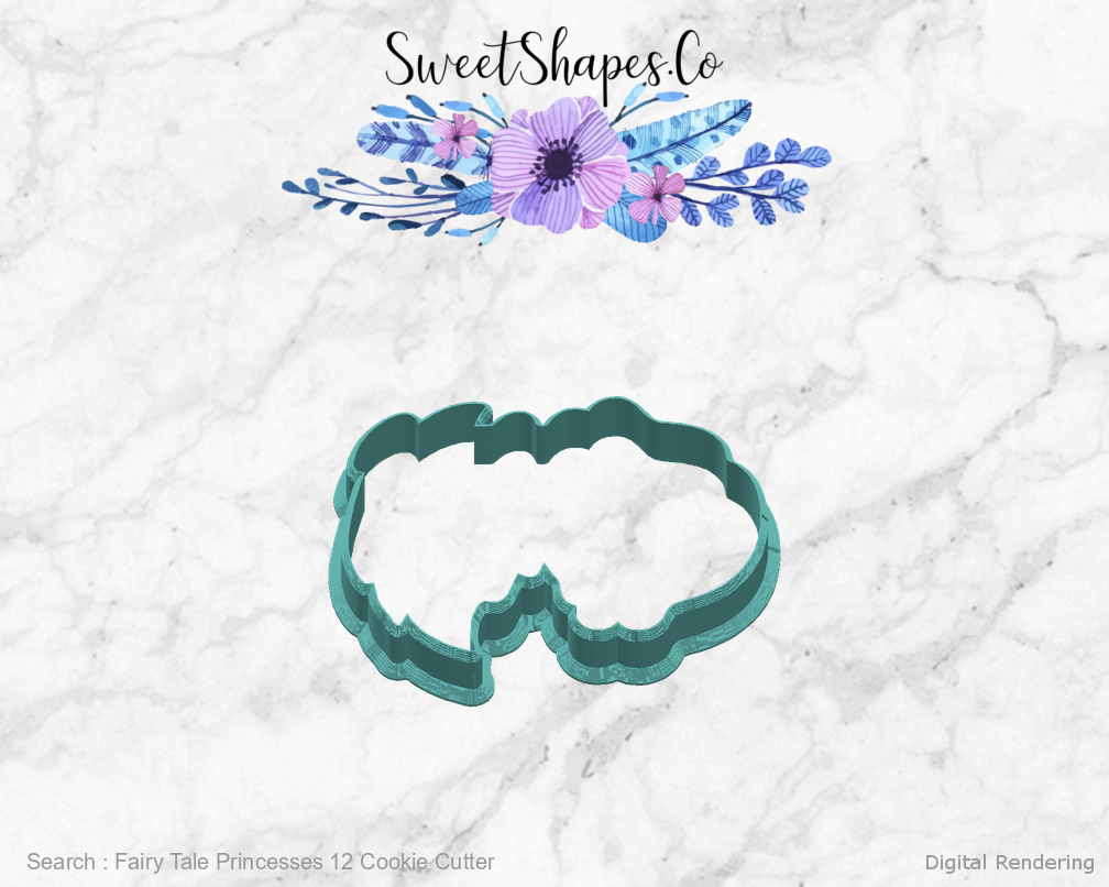 Fairy Tale Princesses 12 Cookie Cutter — right view