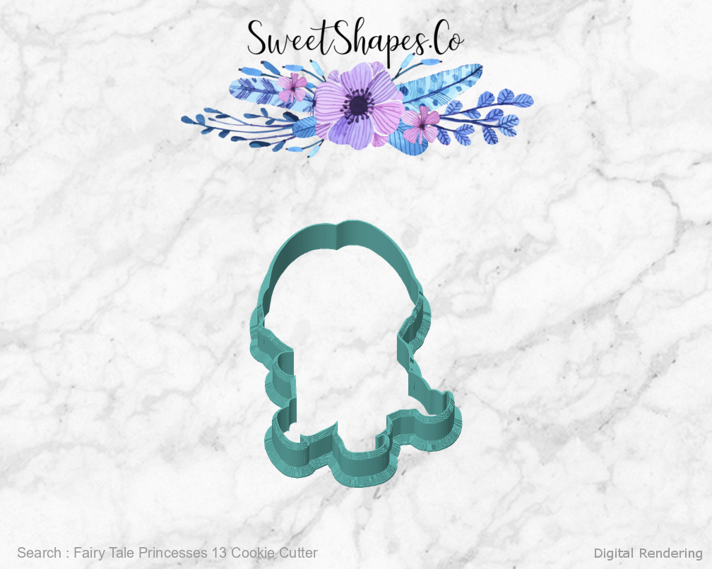 Fairy Tale Princesses 13 Cookie Cutter — front view
