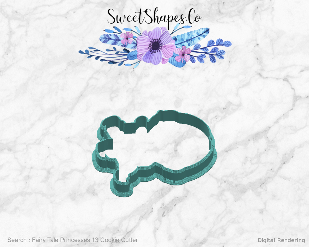Fairy Tale Princesses 13 Cookie Cutter — right view
