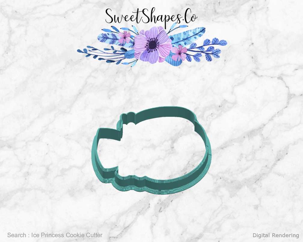 Ice Princess Cookie Cutter — right view