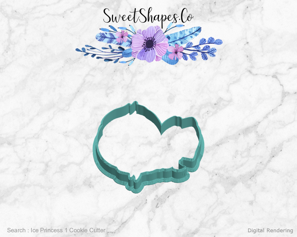 Ice Princess 1 Cookie Cutter — left view