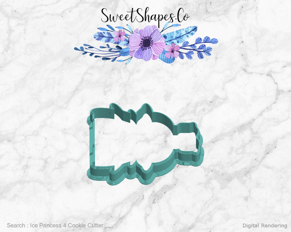 Ice Princess 4 Cookie Cutter — left view