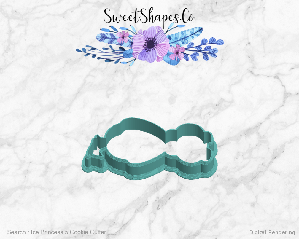 Ice Princess 5 Cookie Cutter — left view