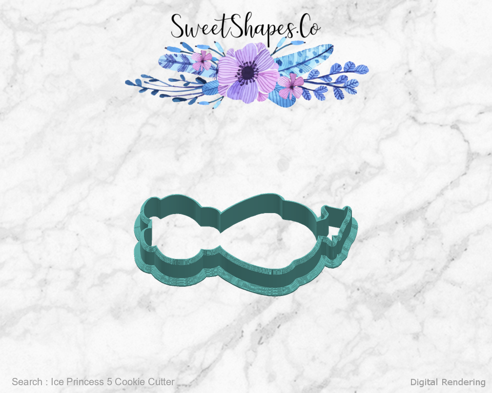 Ice Princess 5 Cookie Cutter — right view
