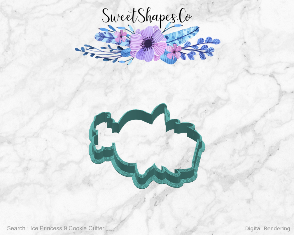 Ice Princess 9 Cookie Cutter — right view