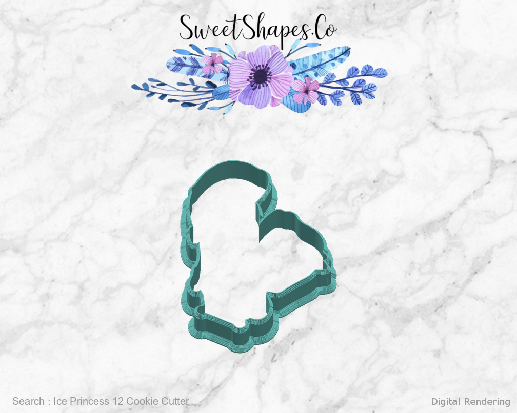 Ice Princess 12 Cookie Cutter — right view