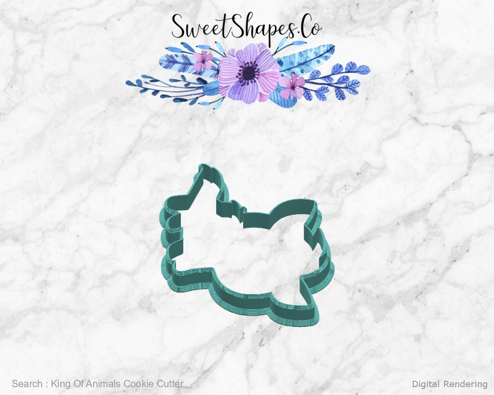 King Of Animals Cookie Cutter — right view