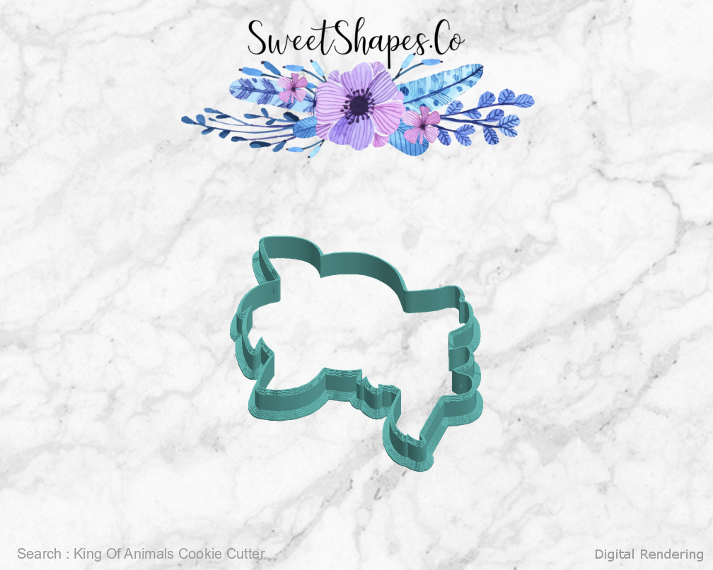 King Of Animals Cookie Cutter — left view