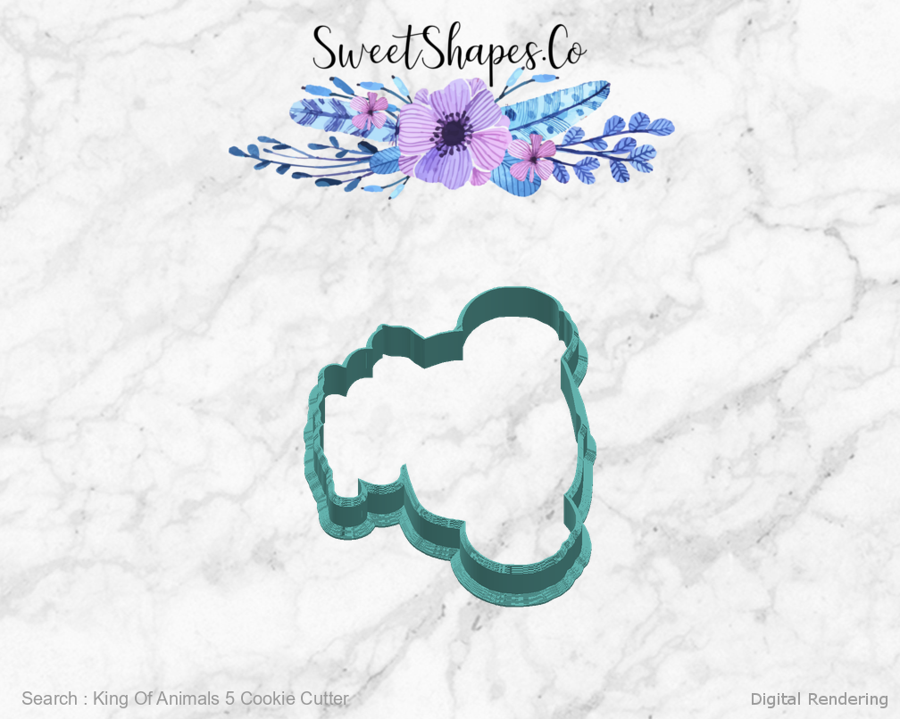 King Of Animals 5 Cookie Cutter — right view
