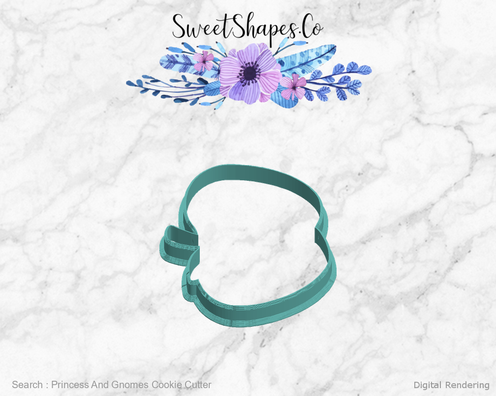 Princess And Gnomes Cookie Cutter — left view
