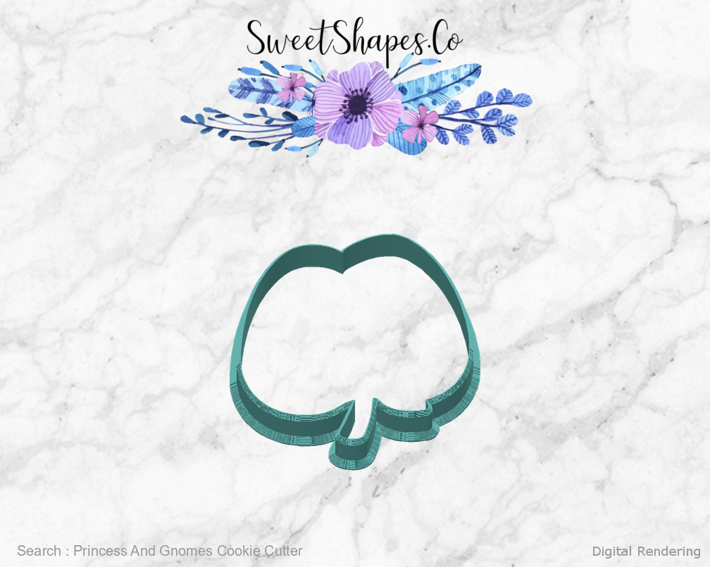 Princess And Gnomes Cookie Cutter — back view